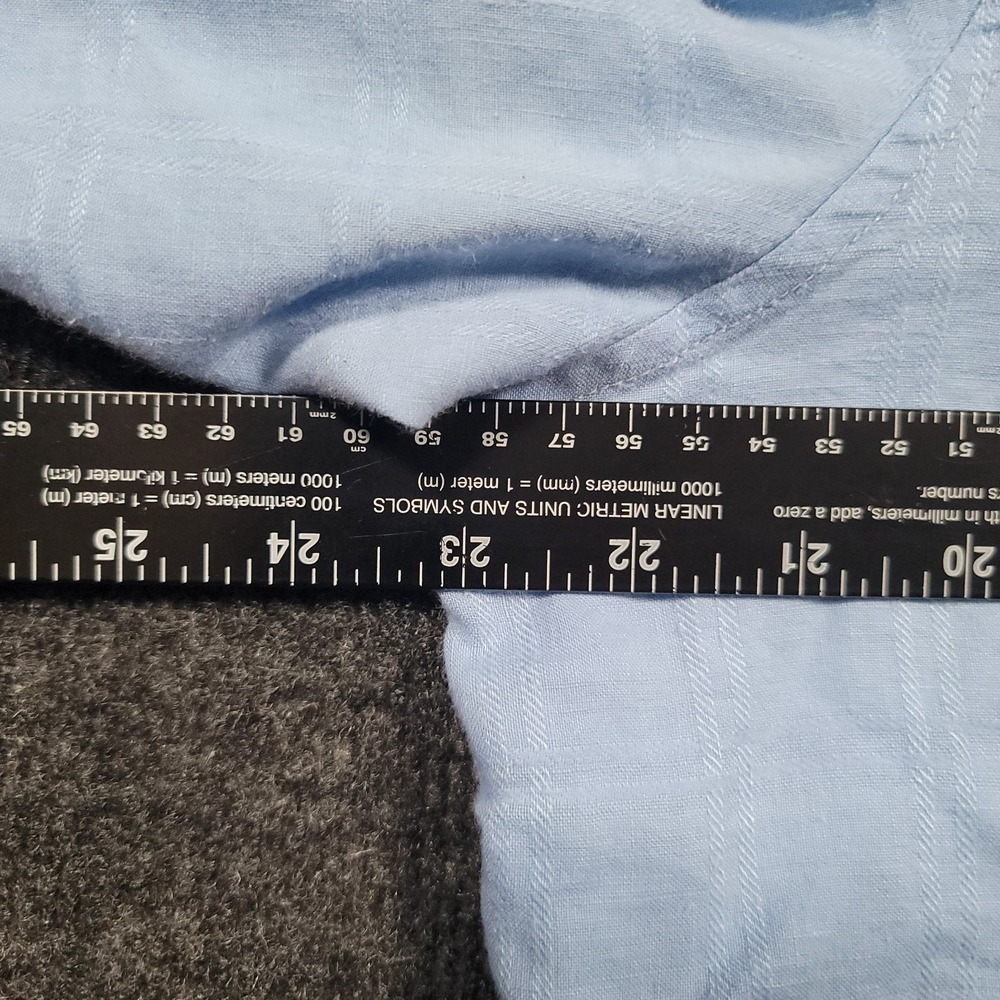 Tommy Bahama Men Button Up Shirt‎ Large Linen Blend Blue Long Sleeve - Picture 10 of 16